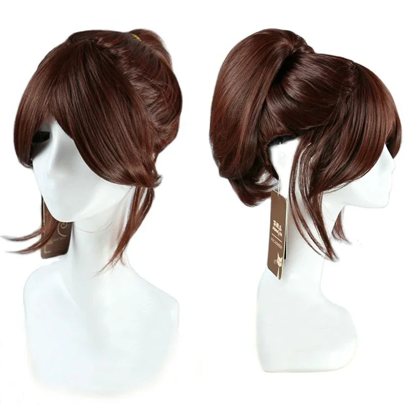 Cos Sasha Braus Blouse Spirited Away Ogino Chihiro GINTAMA Shimura Tae Heat Resistant Hair Cosplay Wig a wig cap