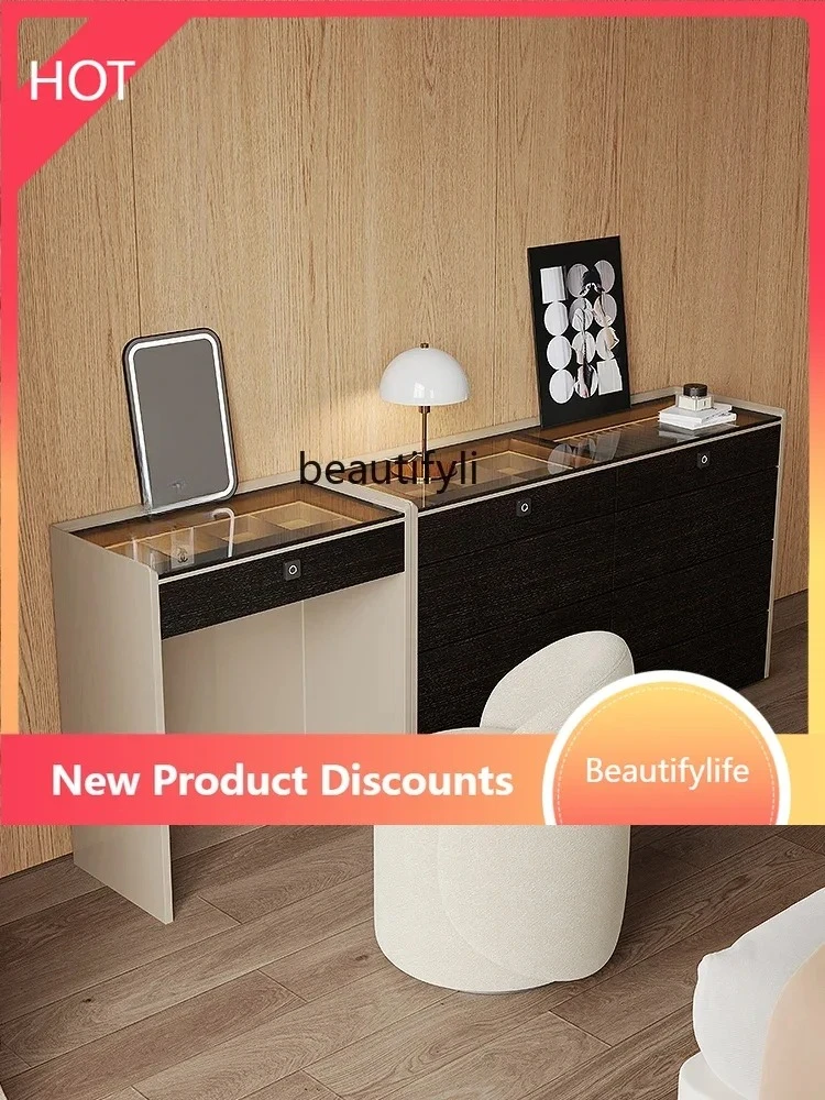 

A57 A57 Italian minimalist chest cabinet light luxury bedroom bedside jewelry cabinet modern minimalist storage chest dresser in