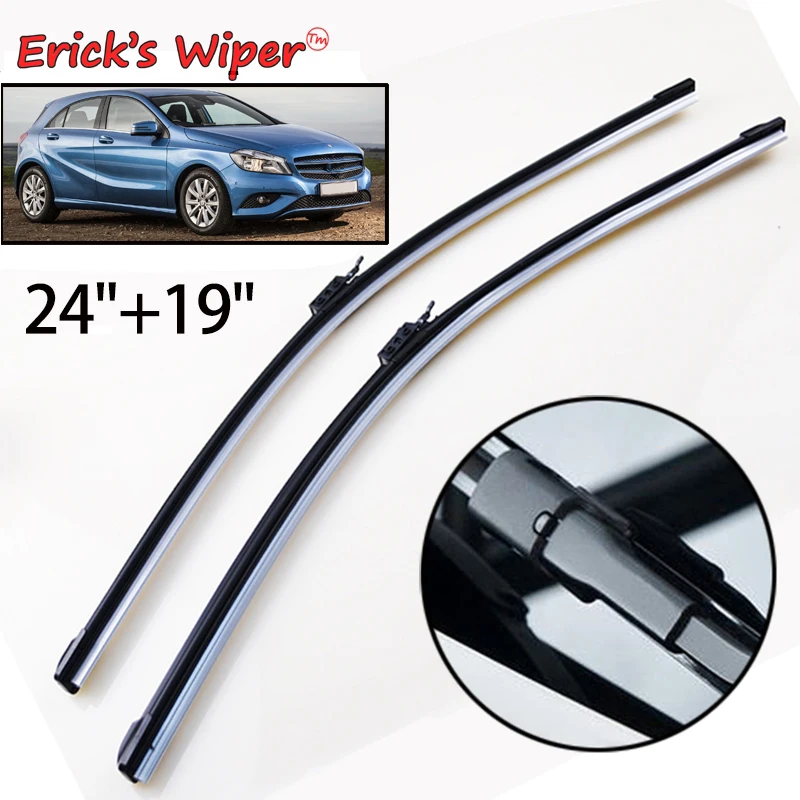 Erick\'s Wiper LHD Front Wiper Blades For Mercedes A-Class W176 2016 - 2018 Windshield Windscreen Window Rain Brushes 24\