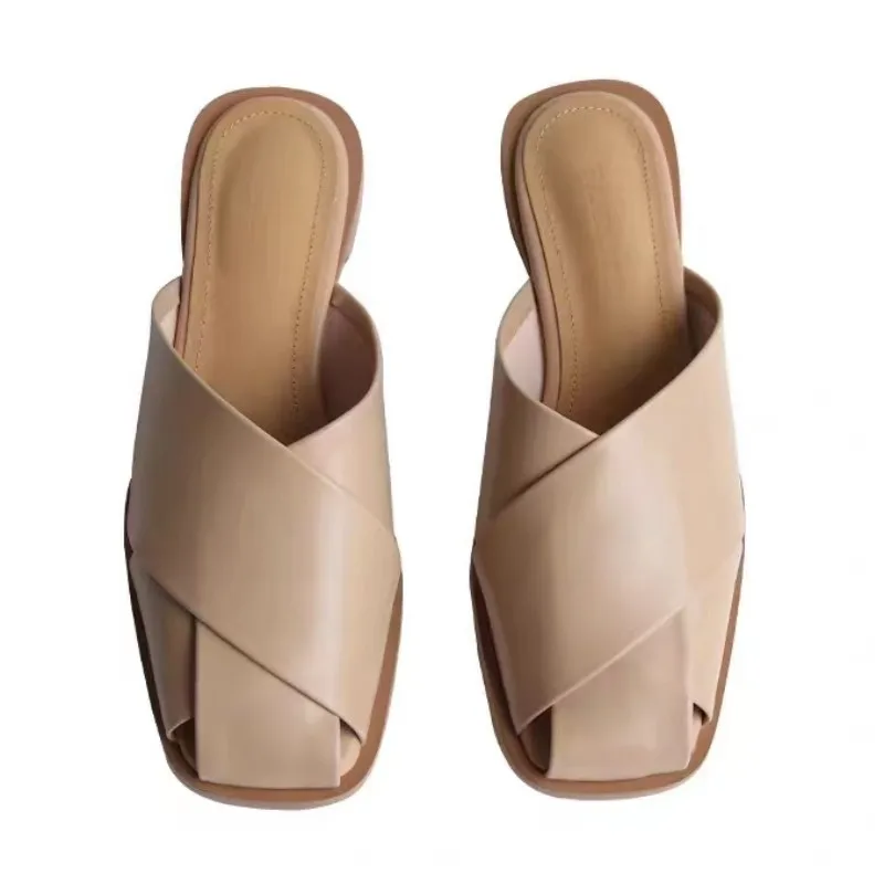 Summer Casual Flats Slippers Women Mules Shoes 2023 New Designer Slingbacks Sandals Shoes Flip Flops Walking Slides Zapatillas