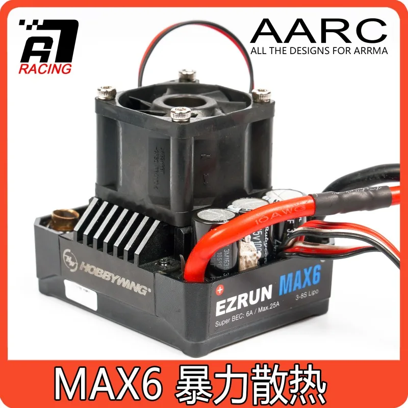 For Arrma Mojave Typhon Senton V4 RC Heat Sink ESC Cooling Fan 3528 for Hobbywing MAX6 MAX6 G2 Spektrum 150A Firma