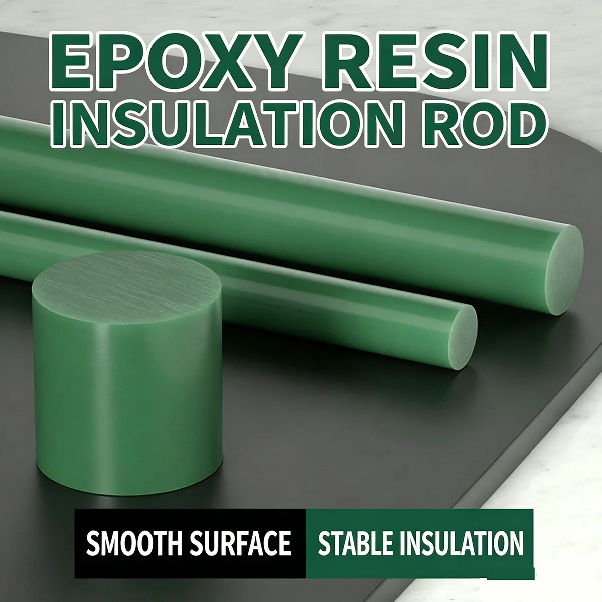 FR4 Epoxy Resin Fiberglass Rod 8/10/12/15/20/25/30mm Dia 500mm Length Insulation Structural Support Bar for DIY Model Making