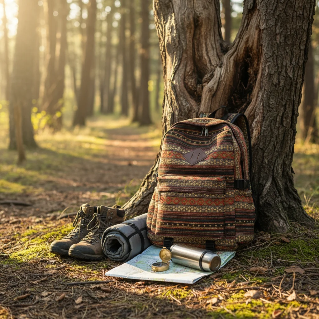 

Large Capacity Student Backpack Ethnic Style Durable Design All Match for Unisex