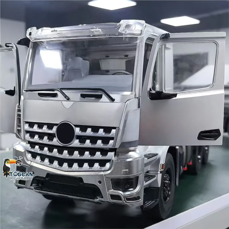 1/14 Full Metal Cabin Shell Kits Openable Doors for RC Tamiya Tractor Truck 3348 3363 1851 Radio Dumper Cars Model Part