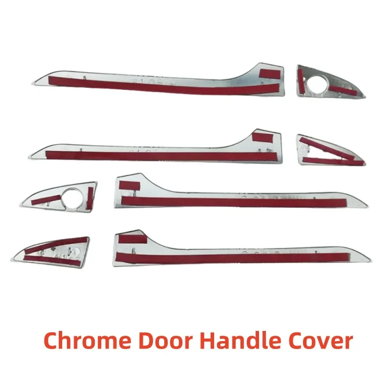 غطاء مقبض الباب لتويوتا كورولا Altis 2014 2015 2016 2017 2018 كروم فضي اكسسوارات السيارات الديكور التصميم الخارجي #3