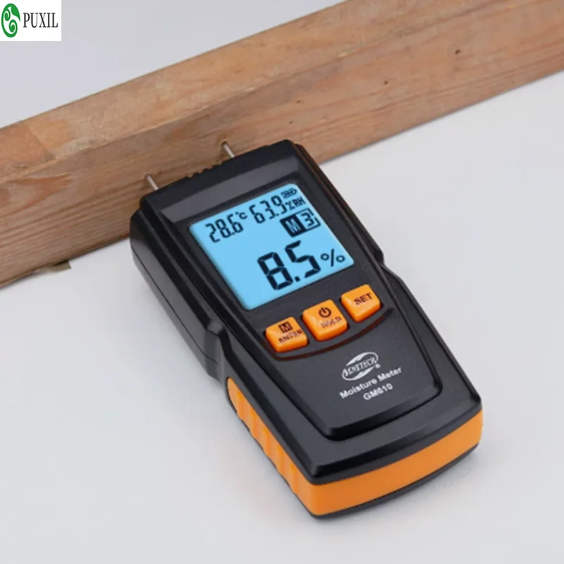 Digital LCD display wood moisture meter humidity tester portable wood moisture meter GM605