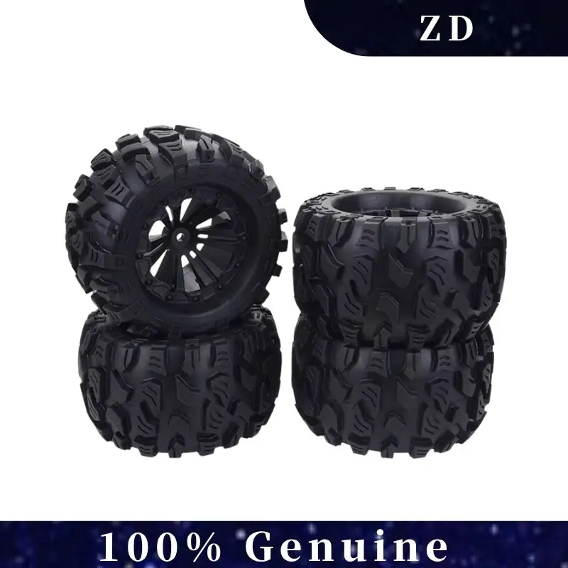 

ZD Racing 4 шт. 12 мм гоночные шестигранные колеса и шины 125 мм для 1/10 Monster Truck Off Road HPI HSP Savage XS TM Flux LRP
