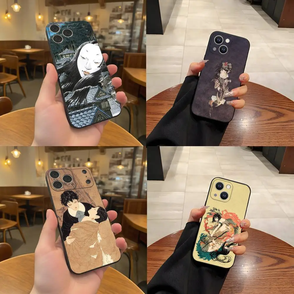 Custodia per telefono Artist T-Takato Yamamoto per iPhone 17,16,15,14,13,12,11,Pro,XS,Max,XR,Plus,E,SE4,Mini Cover morbida nera