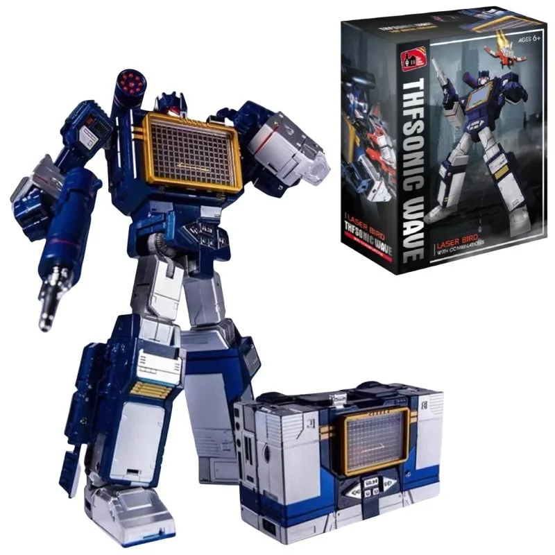 Transformation MasterPiece THF-01J THF01J Soundwave with One Tape Walkman KO MP13 Alloy G1 Action Anime Figure Robot Toys Robot