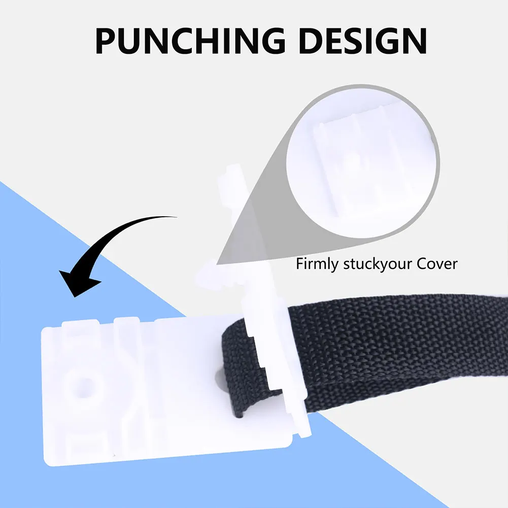 حزام بطانية السباحة، مجموعة ملحقات غطاء الطاقة الشمسية، مشابك تثبيت مشبك، حزام بكرة لحمام السباحة الداخلي #6