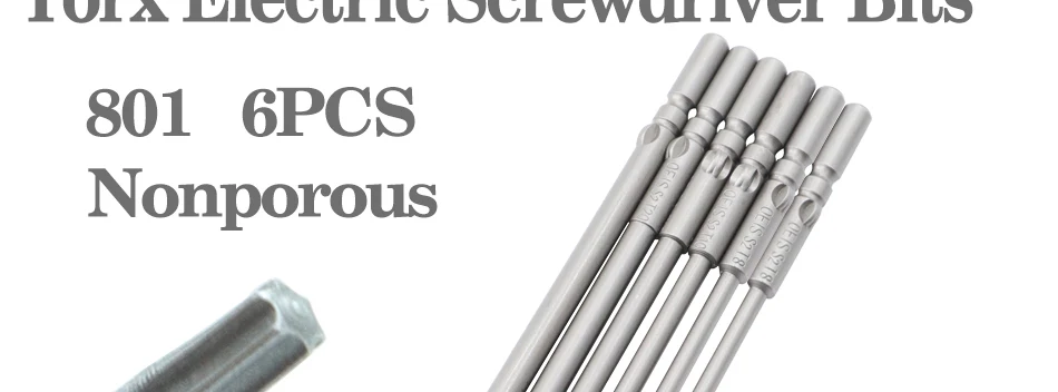 8pcs-11pcs 60mm/100mm long Torx screwdriver bit 800/801/802 electric screwdriver bit 4mm/5mm/6mm handle Screwdriver accessories