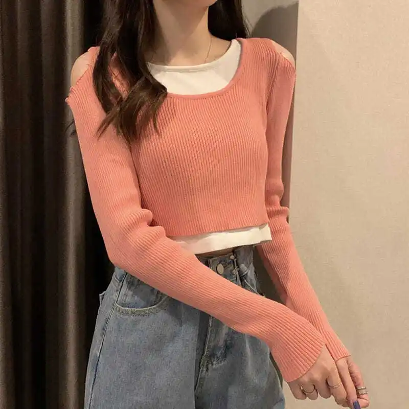 

Long Sleeve T-Shirts Womens Basic Cotton Tops Slim Fit Comfortable Spring Daily Street Casual All Match Versatile Relaxed Look