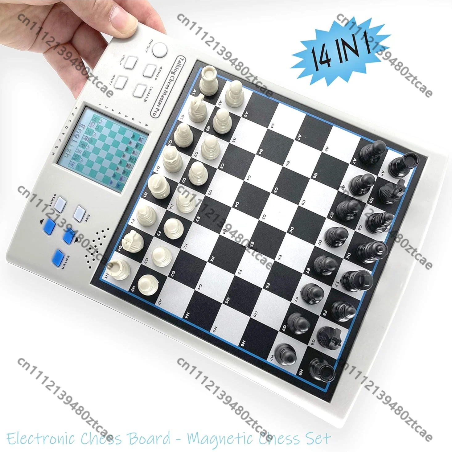 Electronic Chess Set, AI Computer vs Human, 2 Player Battle, Electronic Chessboard for Learning Training
