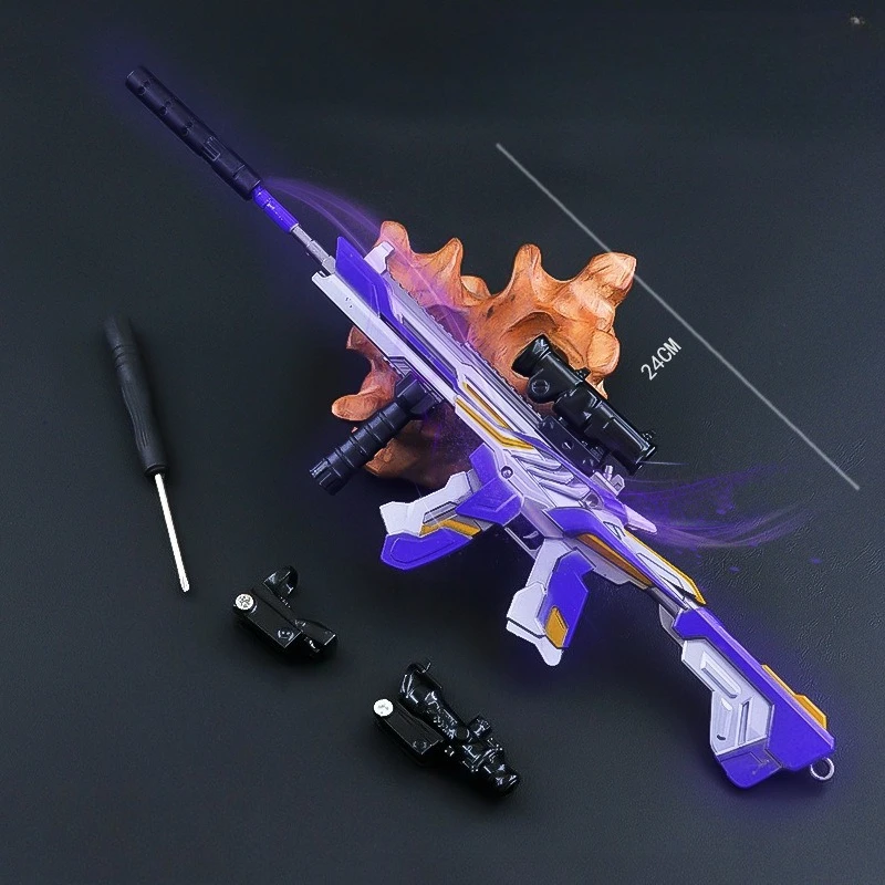 Nuevo juego periférico de GROZA VALORANT de 13cm, modelo de Metal, accesorios, decoración de embalaje trasero, colgante, llavero, adornos, juguete de regalo de cumpleaños