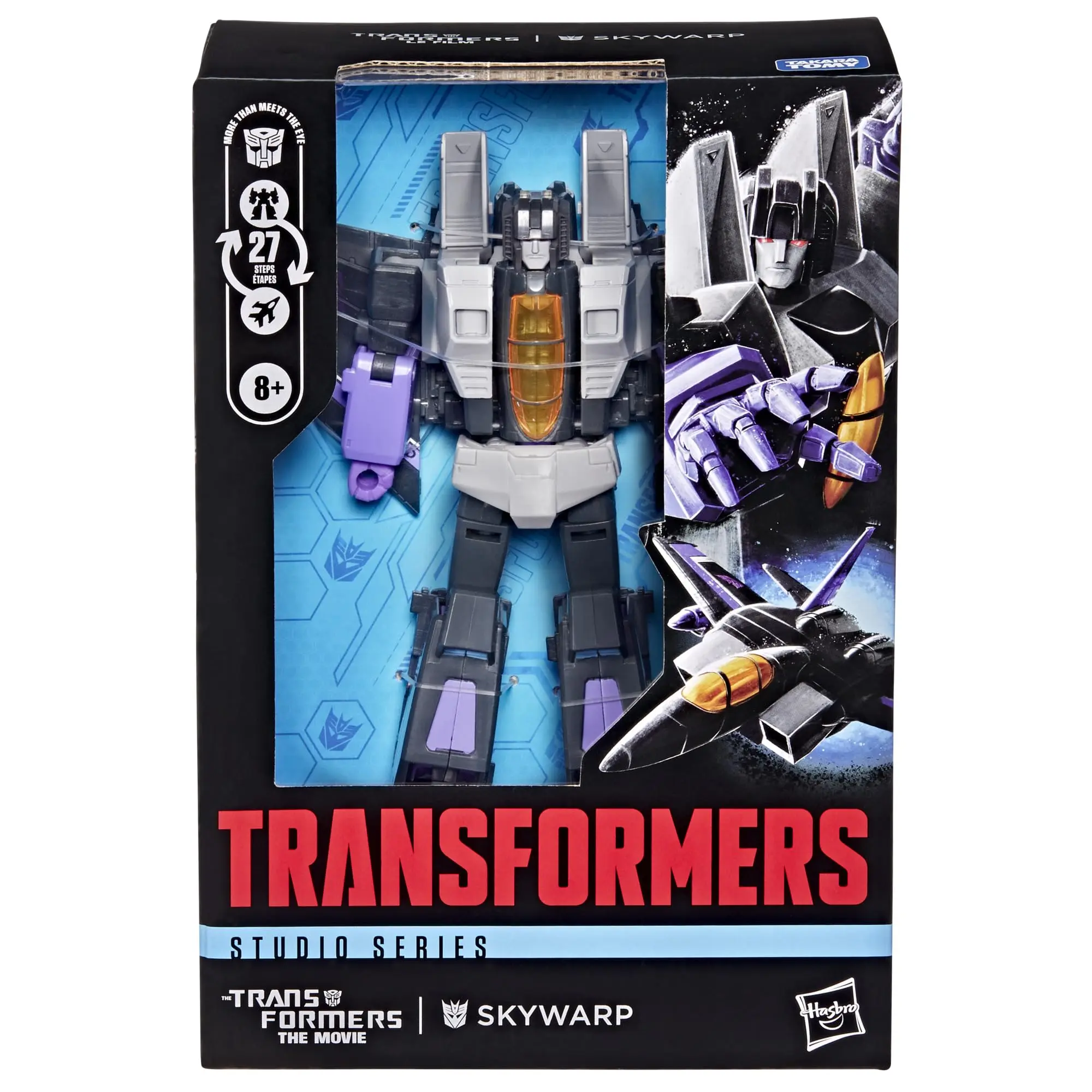 

Hasbro Transformers Studio Series The The Movie Skywarp Voyager Class 16.5-cm Converting Action Figure, Robot Toys G1931