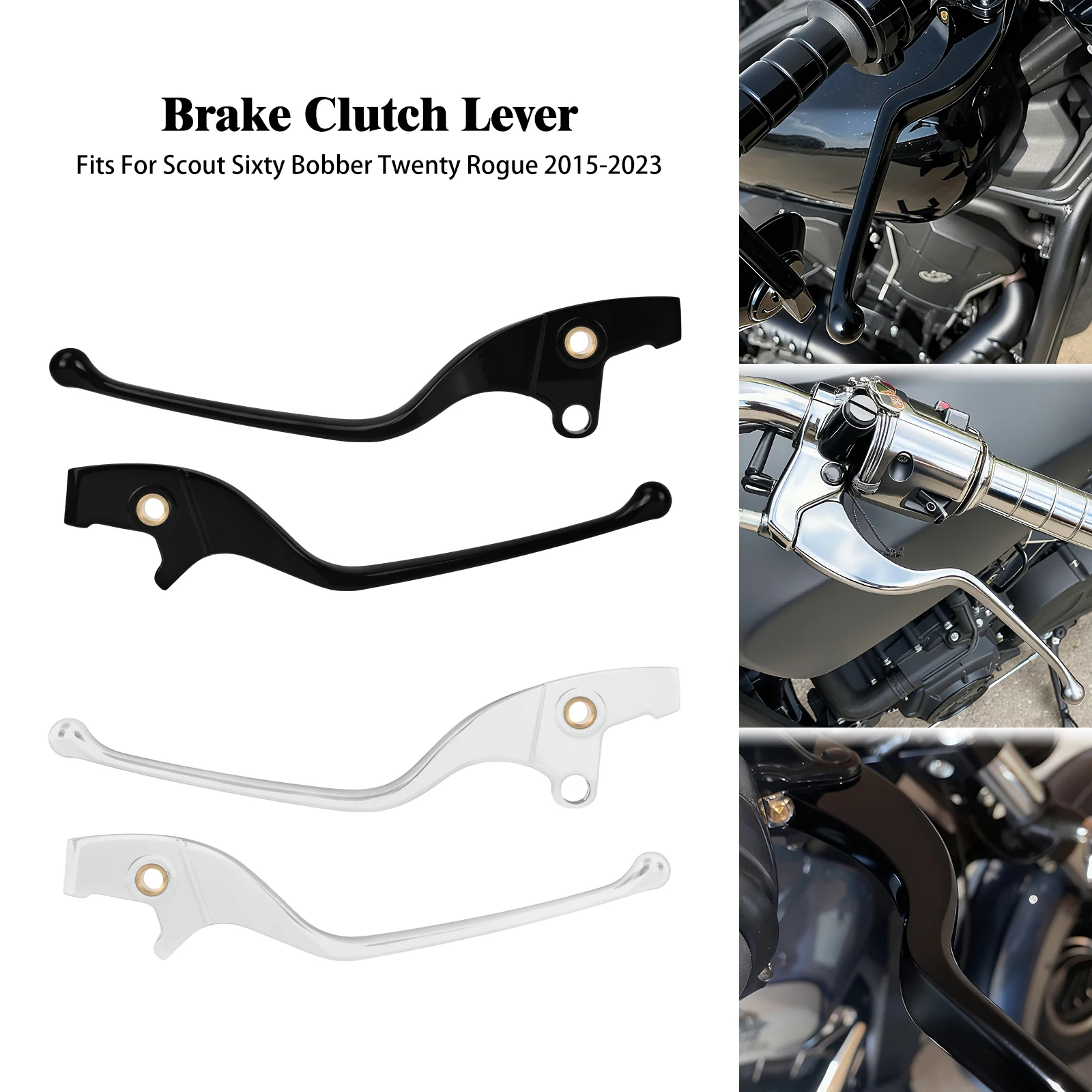 

Motorcycle Brake Clutch Lever Hand Control Aluminum For Indian Scout Bobber Sixty Twenty Rogue 2018-2023 Scout Sixty 2015-2023