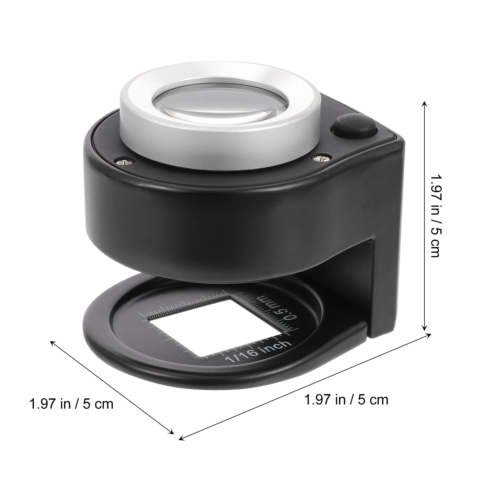 

High quality Metal Grid Magnifier LED Light 30x Portable St Desk Glass for Reading Books Circuit Boards Stamps Coin
