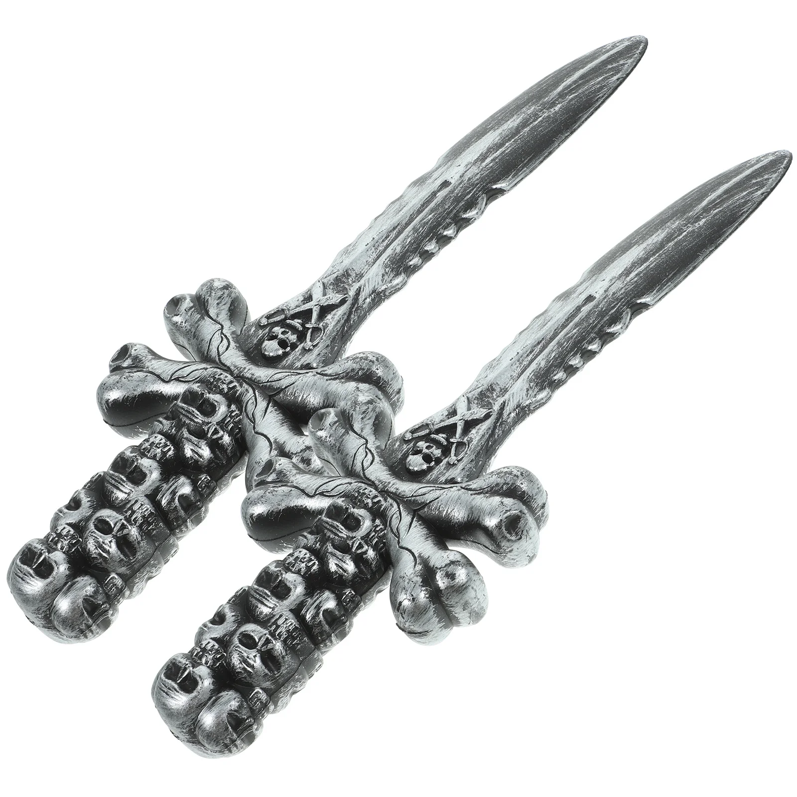 2pcs Pirate Swords Props Plastic Sword For Halloween Cosplay Party Pretend Play Training Costume Accessories Masquerade Birthday