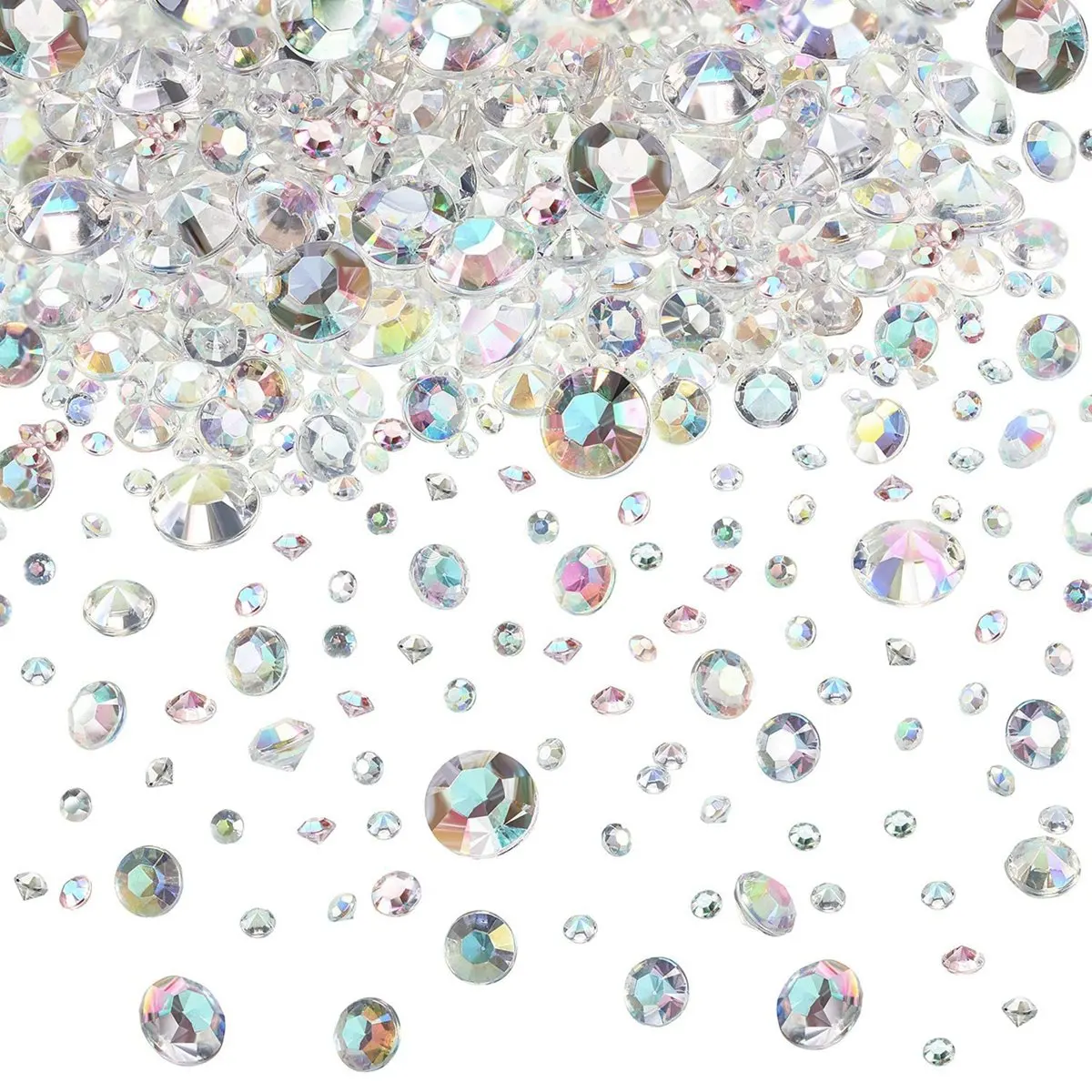 4000 Pcs Scatter Crystals Wedding Table Decorative Crystals Acrylic Diamonds For Crafts Rhinestones Vase Filler