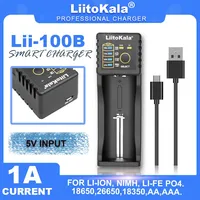 Liitokala Lii-100B 1.2V 3.7V 3.2V 3.85V AA/AAA 26650 10440 25500 18350 Lithium E-Cigarette 18650  Battery Charger