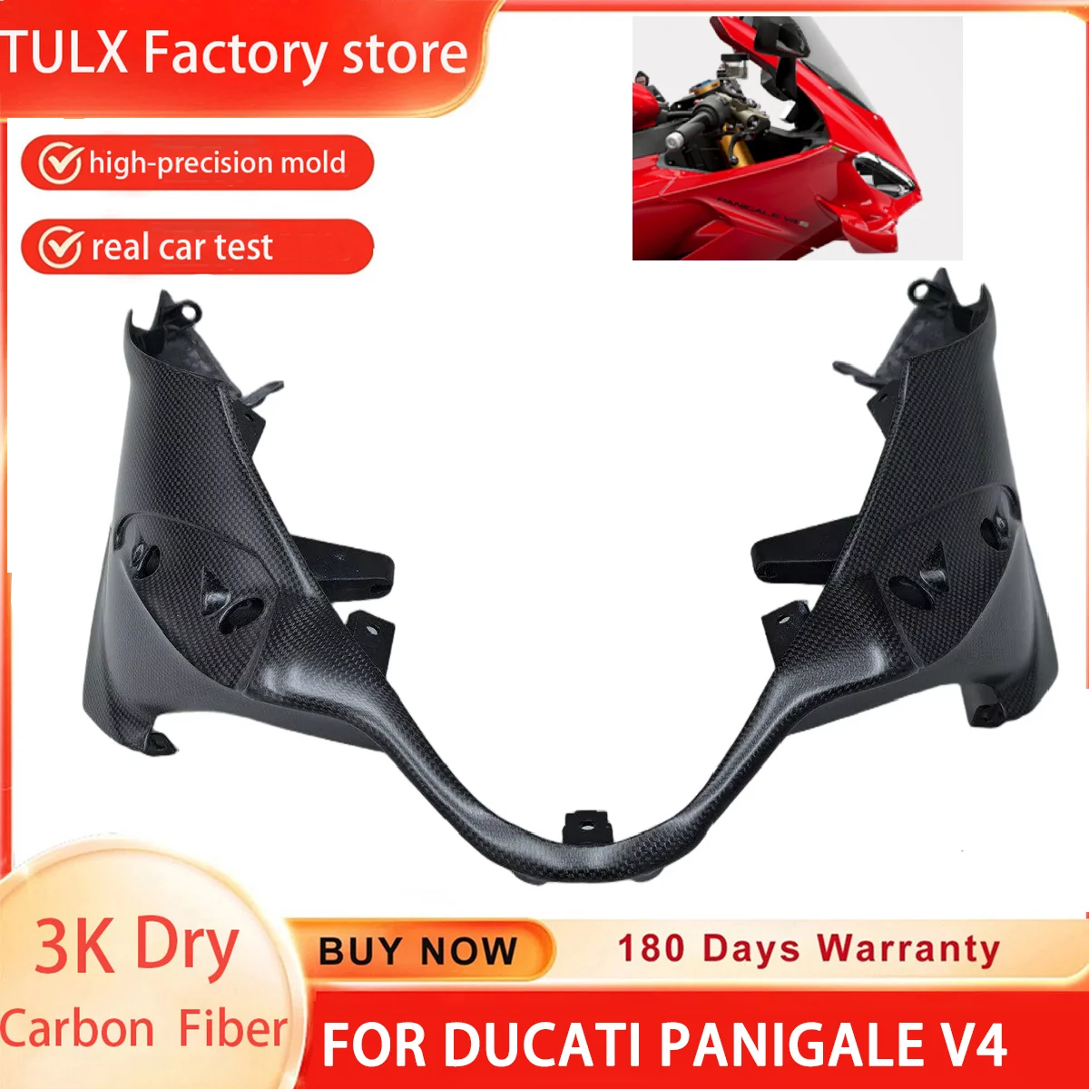

Накладка на фару из карбона 3K, передний сплиттер, нижний обтекатель для DUCATI Panigale V4 V4S 2025, аксессуары для мотоциклов