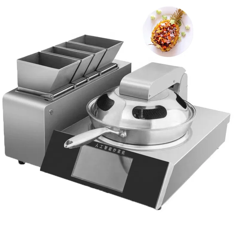 New Fashion Multi-gear Adjustment Wok Cooking Machine Fast Food 220V Cooking Robot For Food Kitchen