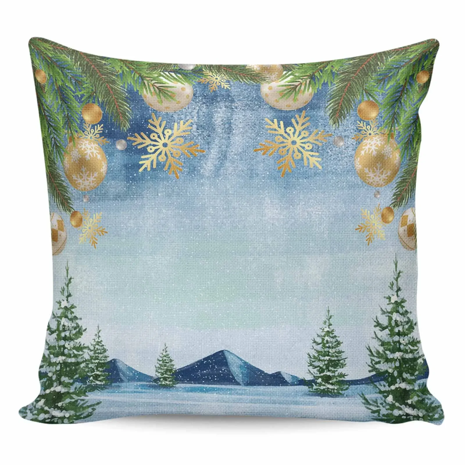 

Pillow Cases Forests Decorative Pillows for Bed Plants Pilow Covers Snowscapes Pillowcases Home Decor Items Pillowcase Cover