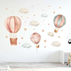 1Pc Cartoon Cloud Star Balloon Furniture Wall Stickers for Kids Room Decor Children Bedroom Decoration Living Room Wall Decals