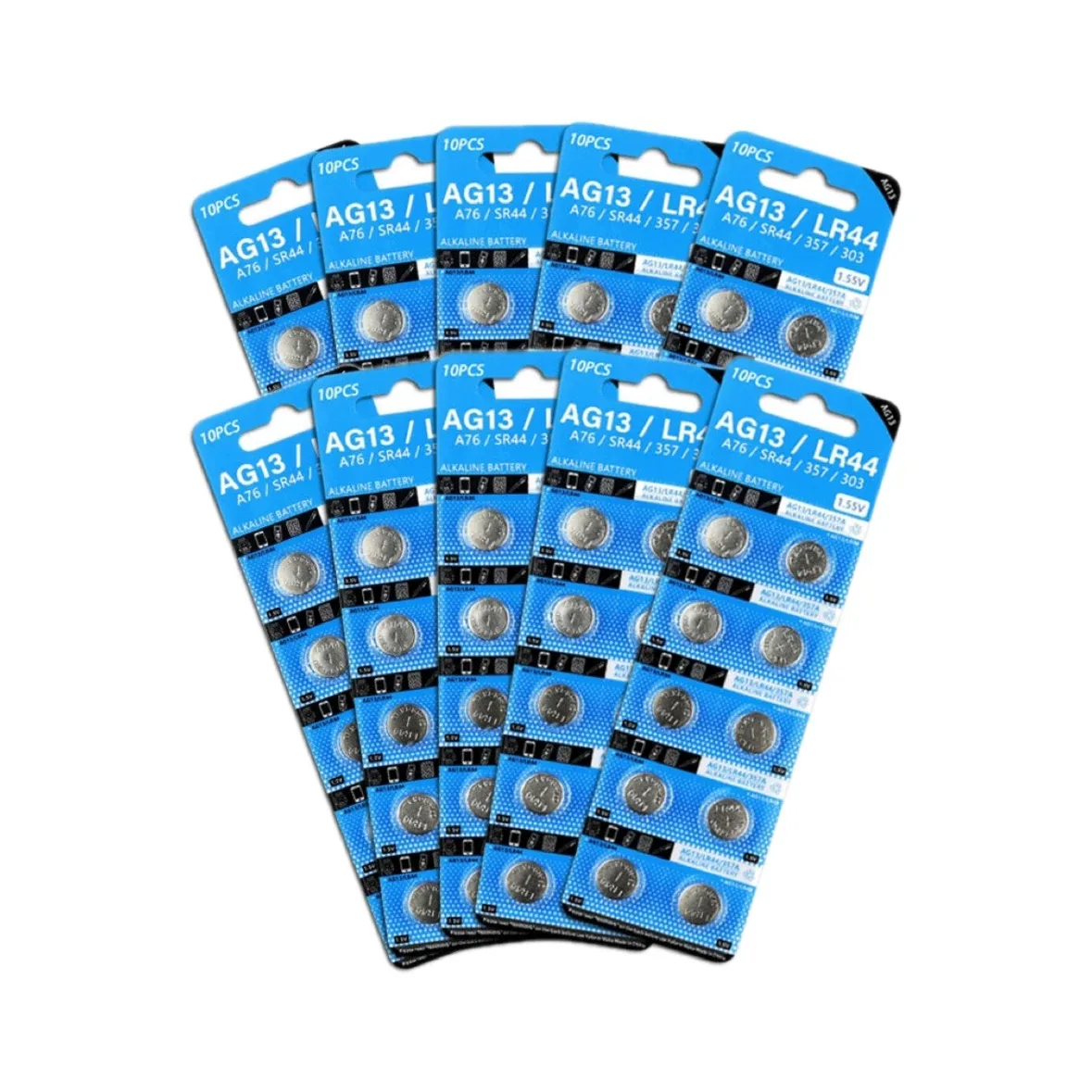 新品 2-100個 LR44 AG13 ボタン電池 1.5V 357 SR44 LR1154 ボタン電池 RW82 SR1154 SP76 電池 腕時計 おもちゃ リモコン用