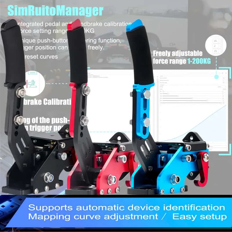 Sim Rui to Pc Handbrake Simracing Hand Brake Sim Racing Cockpit Usb Brakes Drift Game Steering Wheel Lever Simulator