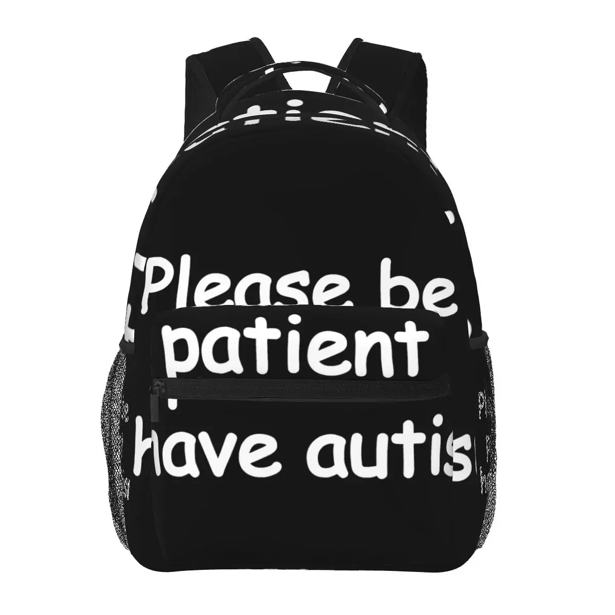 

Please Be Patient I Have Autism Casual Backpack Unisex Students Leisure Travel Computer Backpack