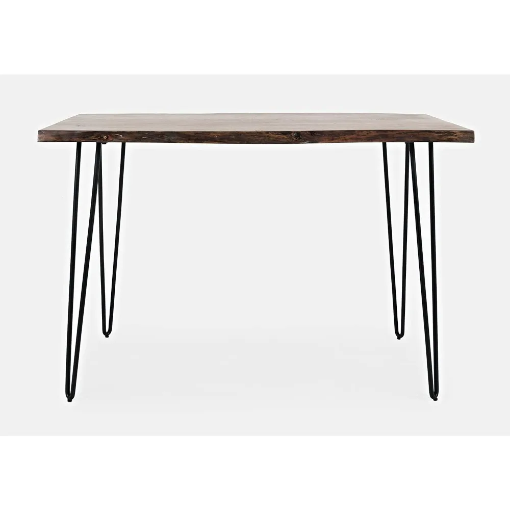 

Jofran Nature's Edge 52-дюймовый обеденный стол в фермерском доме — обеденный стол из массива дерева для современных домов, каштановый