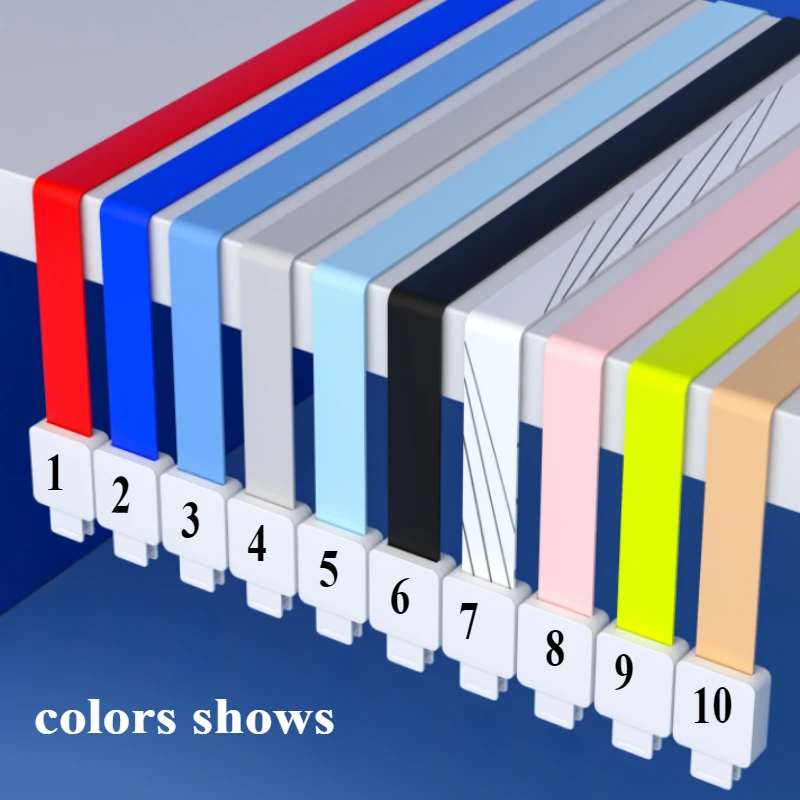 50PCS Custom Retractable Lanyards for ID Badge Card Holder Neck Hanging Strap for Exhibition Card