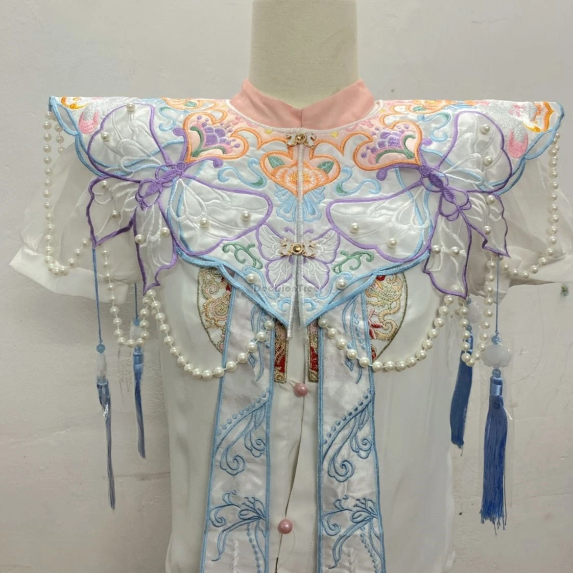 

2025 шаль ханьфу в китайском стиле с вышивкой, аксессуар для академического платья, облако, плечевой воротник, вышивка, традиционный аксессуар для воротника