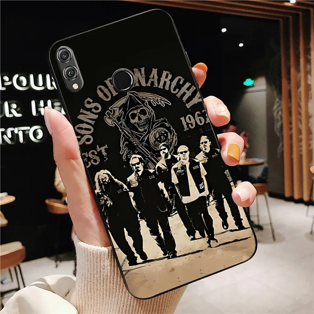 American TV S-Sons Of Anarchy Phone Case For Huawei Honor 10 lite 9 20 7A 9X 30 50 60 70 pro plus Soft Silicone Cover