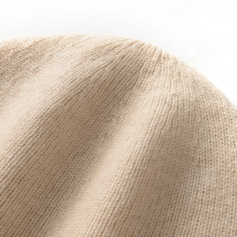 Winter Unisex Cashmere Hats Outdoor Casual Keep Warm Solid Natural Cashmere Knitted Beanie Hat Women Men Thick Hedging Caps