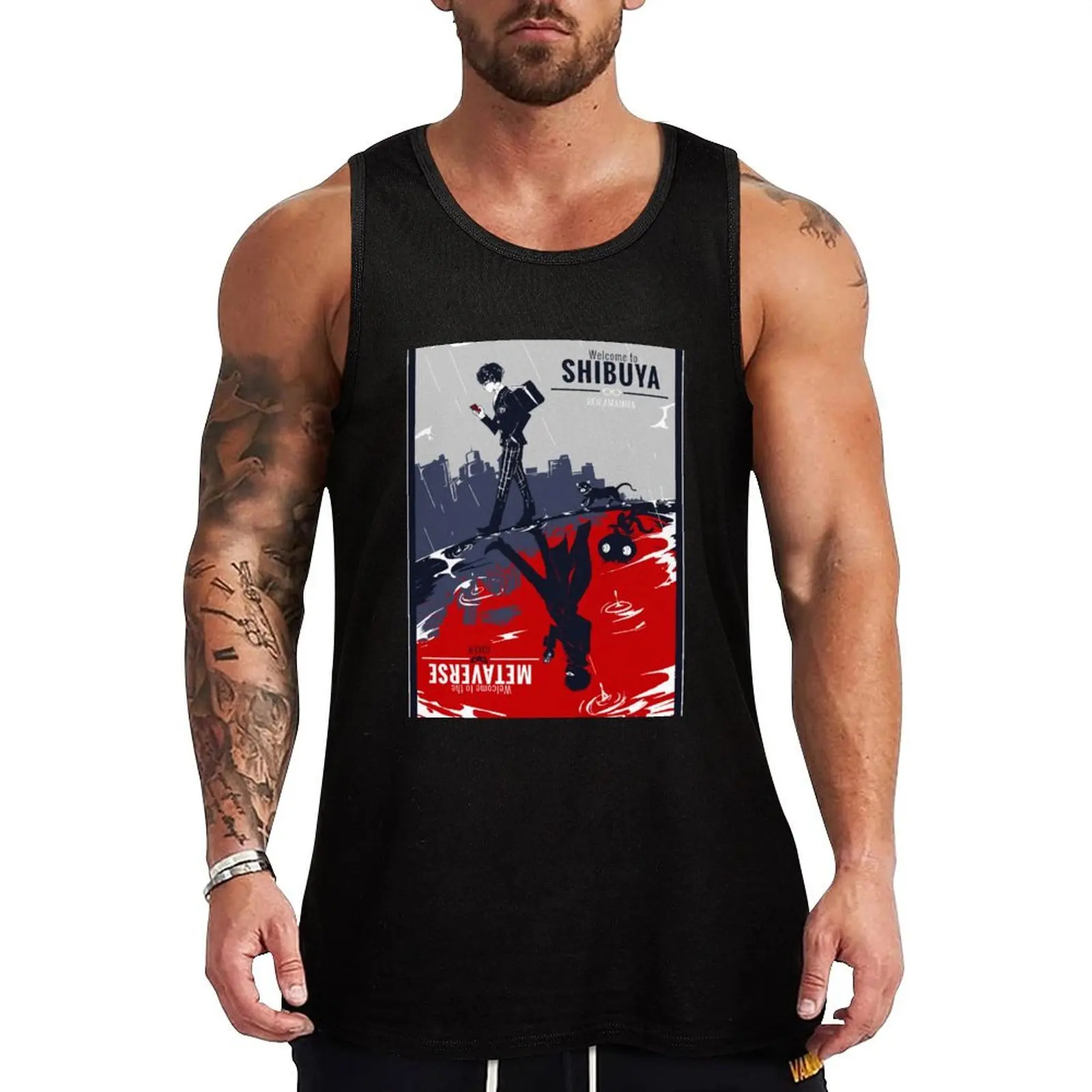 

Shibuya/Metaverse Tank Top T-shirt male Men's clothing brands