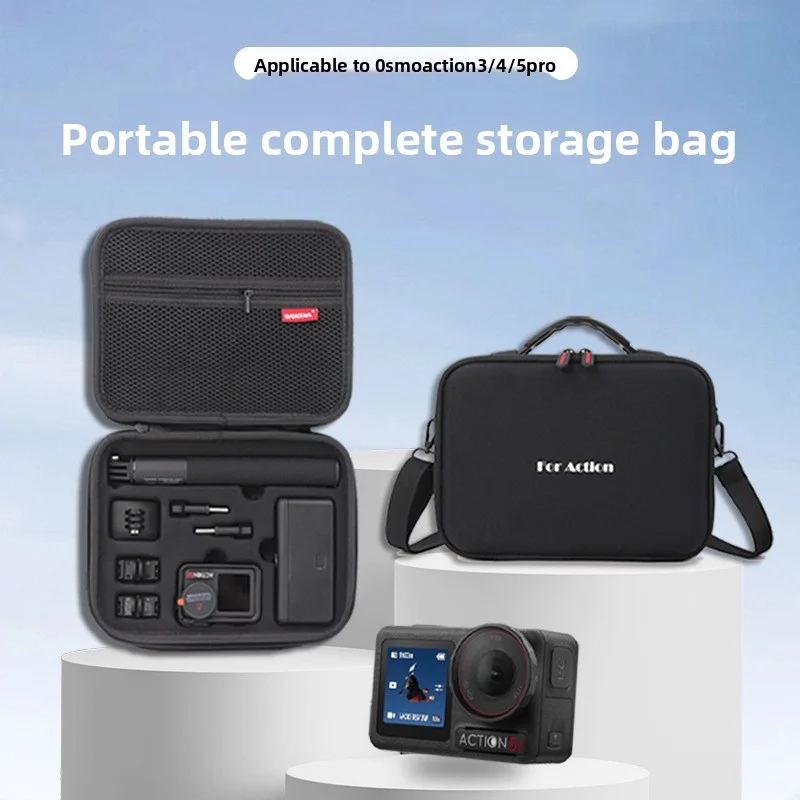 

Suitable for DJIosmo Action5 Pro storage bag, handheld waterproof sports camera accessory bag