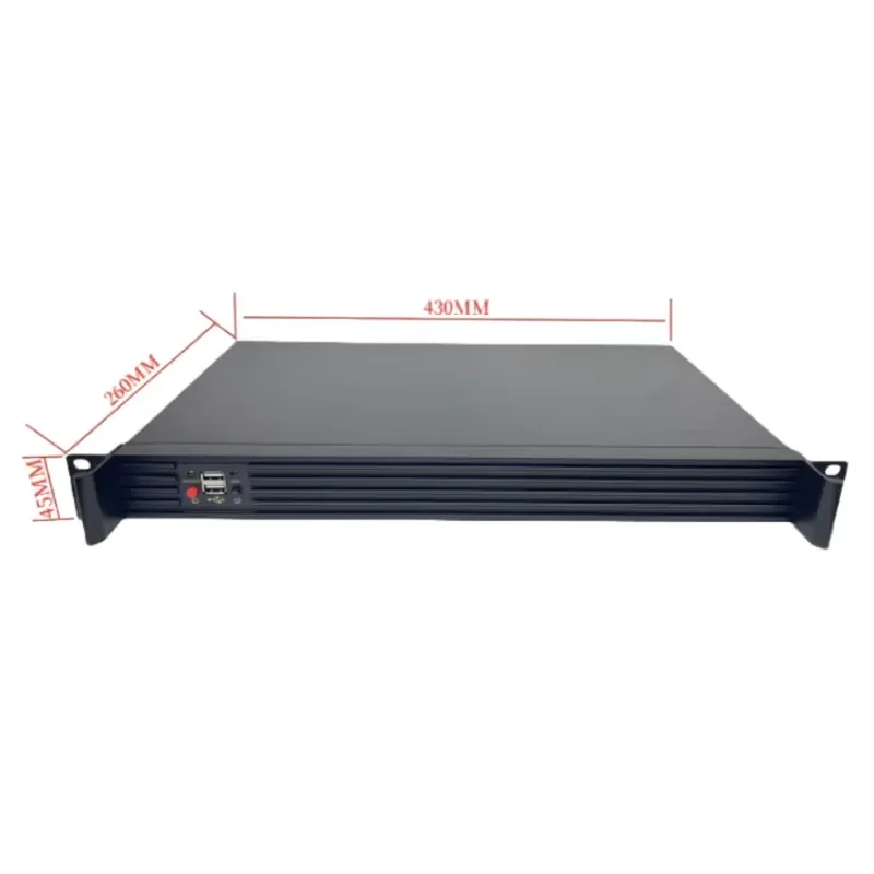 for 1U Rackmount Industrial Server Case 250L Support  Mainboard with Two 4cm Fans
