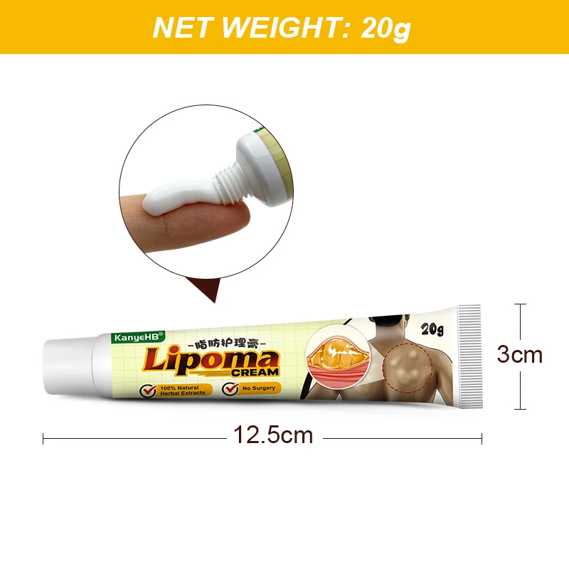 2Pcs Anti-Swelling Lipoma Removal Cream Herbal Lymphatic Drainage Detox Treatment Breast Lymph Nodes Subcutaneous Lumps A1735