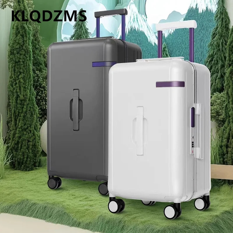 

KLQDZMS The New 20-inch Luggage 24"26" Large-capacity Luggage PC Boarding Box Strong and Durable Suitcase with Wheel Suitcase