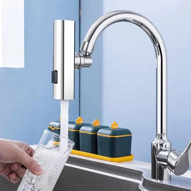 Waterfall Kitchen Faucet Waterfall Kitchen Faucet With Multi-Function Rotatable Faucet Spout 360 Degree Pull-Down Sprayer