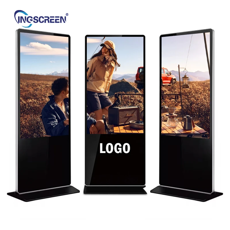 Vertical Touch Integrated Network Version LCD Screen Query Machine Advertising Machine Display Screen for Mall Office Library