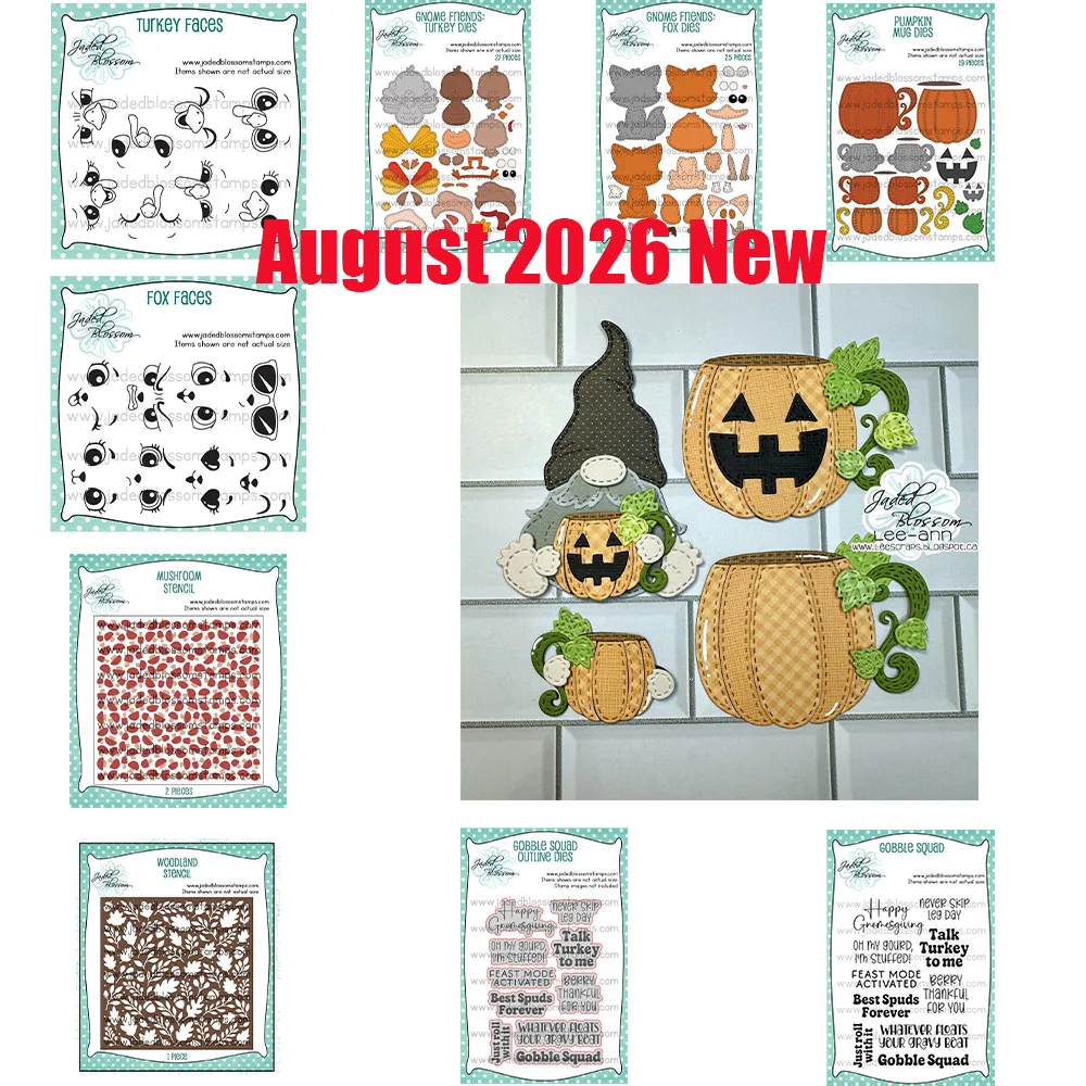Kürbis-Kaffeetassen-Stanzformen 2026 Neue Metall-Schneidestanzformen Klare Stempel Schablone Scrapbooking DIY Geburtstagsalbum Handgemachte Prägung