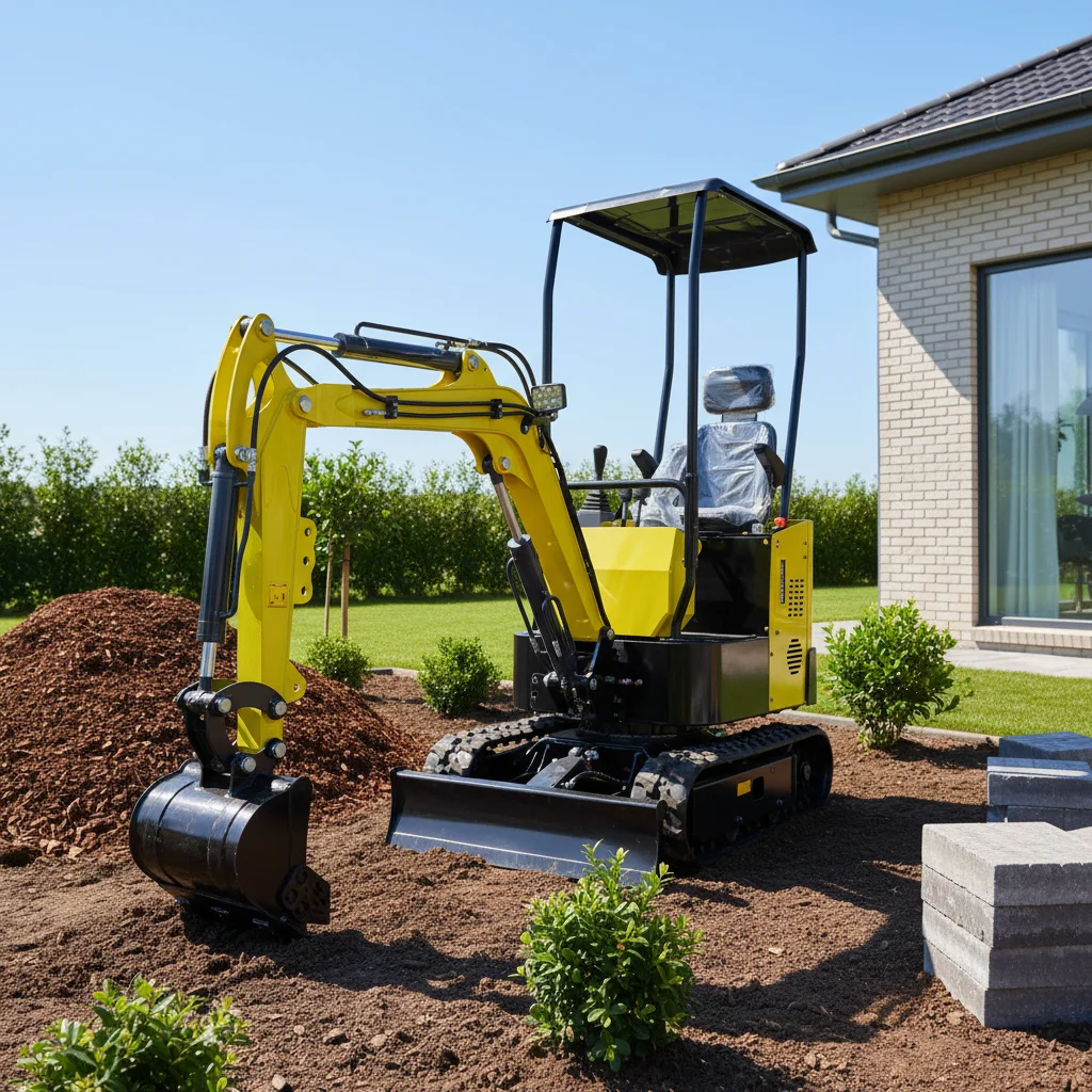 حفارة هيدروليكية صغيرة متوافقة مع كوبوتا 1.8 طن - حفار بناء زاحف مدمج يعمل بالديزل