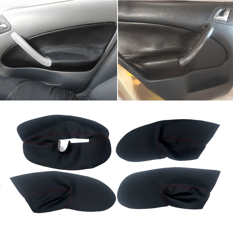 Car Interior Microfiber Leather Door Panel Armrest Cover Trim Fit for Skoda Octavia A4 Tour MK1 1998‑2006