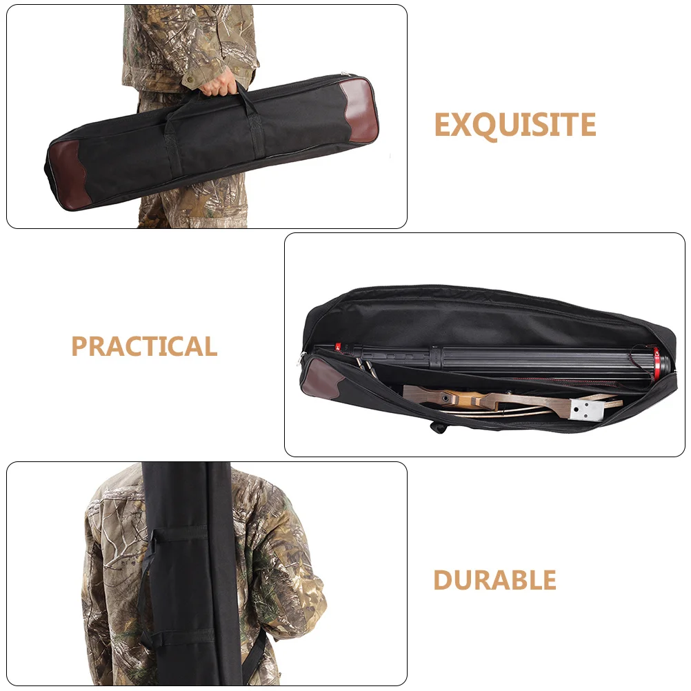 

1pc Large Capacity Recurve Bow Bag Oxford Cloth Arrow Storage Pouch For Outdoor Travel Durable Washable Carrier Practical