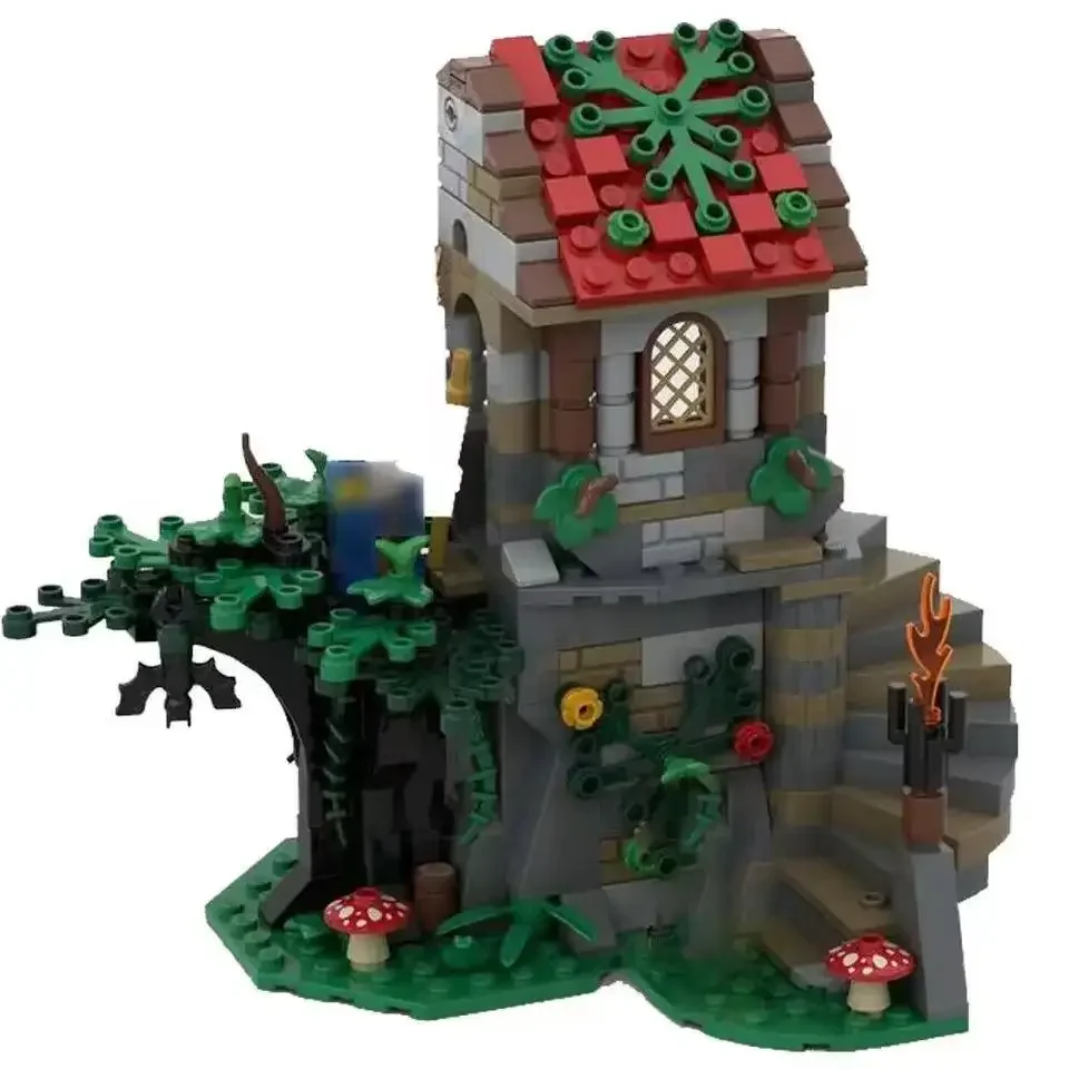 

Moc Medieval tower house building model building block toy diy assembly brick castle Children's toy gift