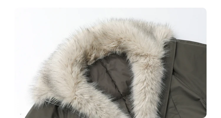 CHIC VEN New Women Down Coat Solid Hooded Loose Casual Faux Fur Collar 90 White Duck Down Ladies Down Jacket Autumn Winter 2026