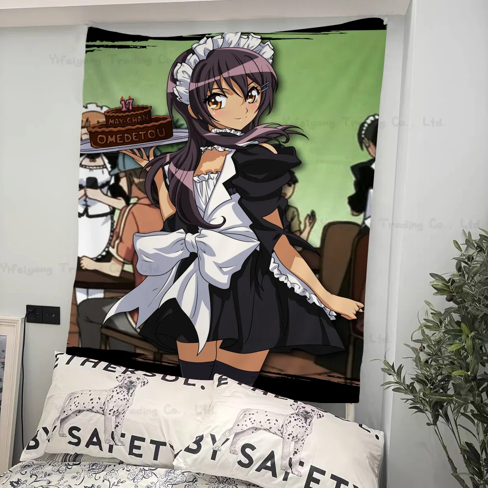 Maid Sama Anime Anime Tapestry Hanging Tarot Hippie Wall Rugs Dorm Wall Hanging Sheets